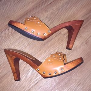 Unique wood heels